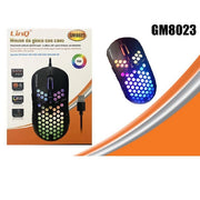 Trade Shop - Mouse Gaming Da Gioco Con Filo Usb 2.0 Dpi Regolabile 6400dpi 7 Luce Rgb Gm8023 -