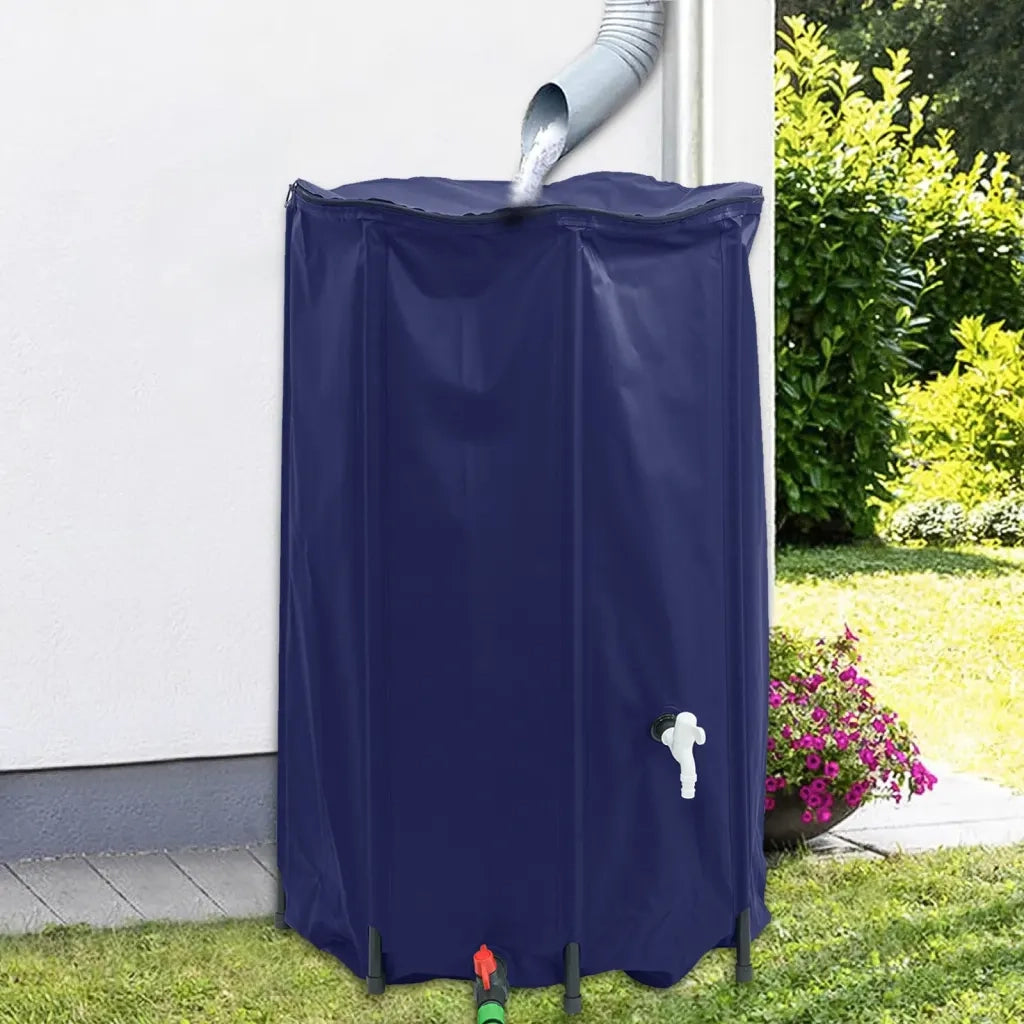 Serbatoio Acqua con Rubinetto Pieghevole 500 L in PVC 155996