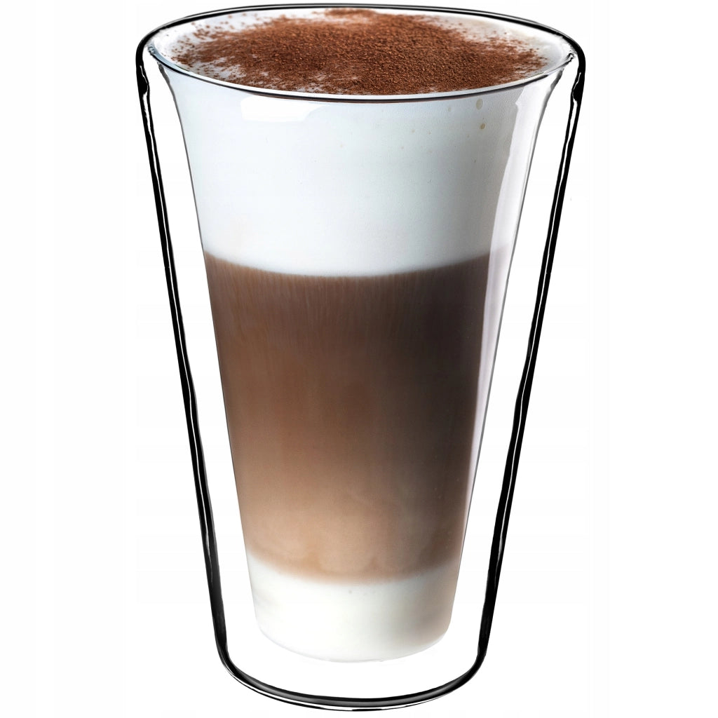 KADAX 2x Grandi Bicchieri termici a doppia parete per caffè, tè e latte 470ml