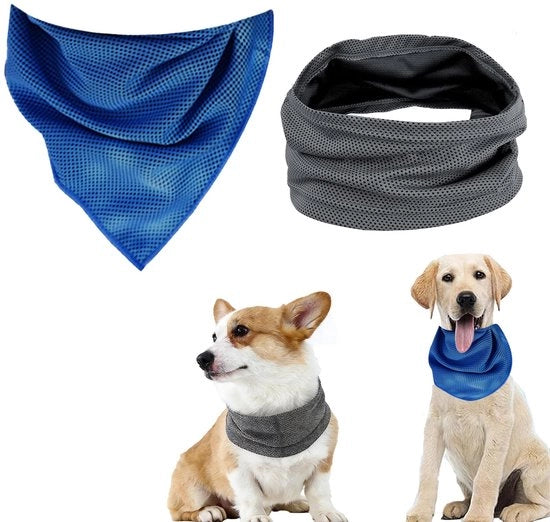 Cintura rinfrescante per cani, unico pezzo, bandana rinfrescante, leggera, ventilata, per cani, per passeggiate, parchi, spiagge, uso all'aperto.
