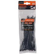 Trade Shop - Set 40 Pz Fascette Cavi Cavo Nero Stringenti In Plastica Nylon 3.6x150 Mm 92380 -