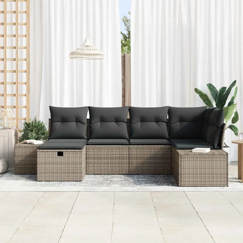Set di divani con cuscino 7 pcs polyrattan 3360710