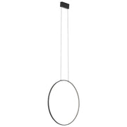 Lampada a sospensione Nowodvorski LED Circolo M nera 60cm 4000K