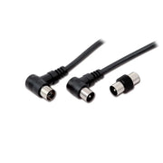 CAVO ANTENNA CON SPINA E PRESA A 90° IEC 9.5MM 200