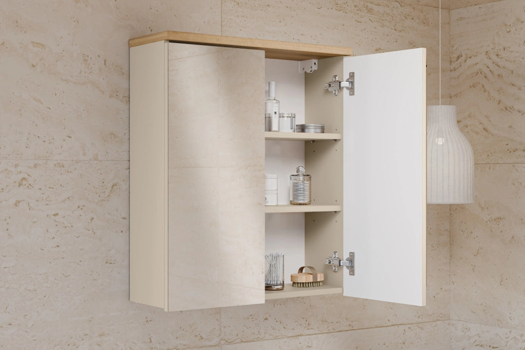 Mobile con specchio 60 cm 2 ante Bali Cashmere 60 x 70 x 20 cm