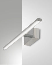 Nala Lampada da Parete LED Integrato 10W 1200lm 3000K IP44 Struttura in Metallo e Metacrilato Colore Cromo, Design Moderno ed Elegante