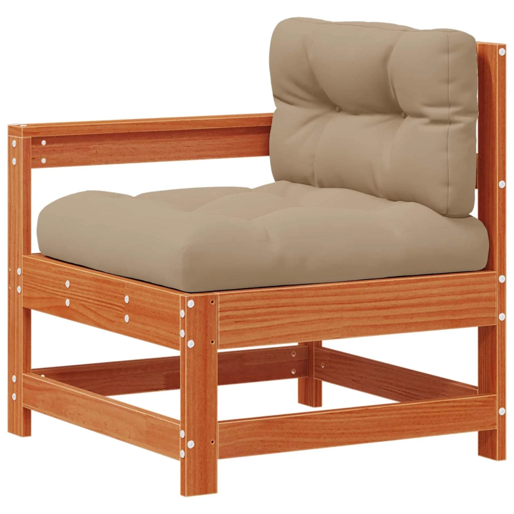 Set Lounge da Giardino 7 pcs Pino Marrone Cerato 3418108