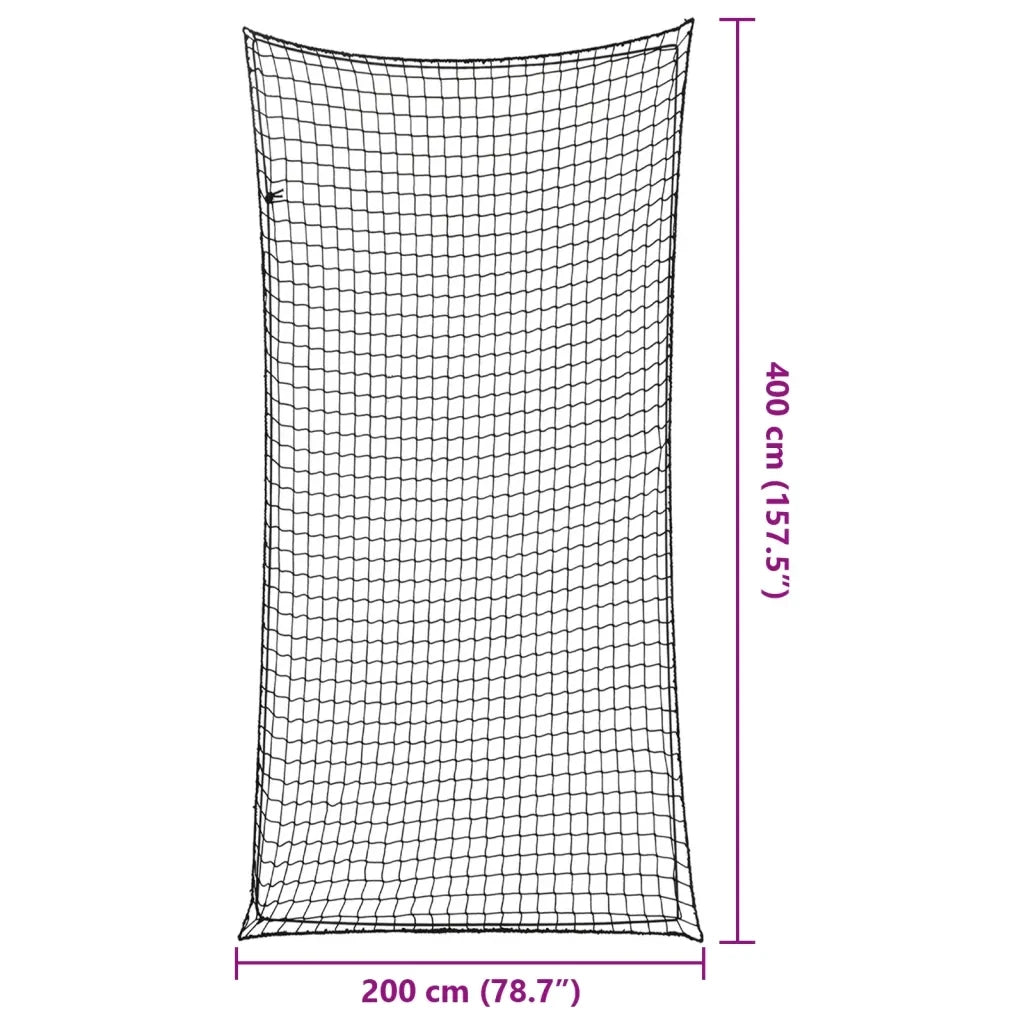 Rete per Rimorchio con Corda Elastica Nero 4x2 m in PP CFW9558577