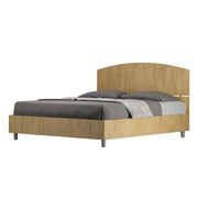 Letto Matrimoniale 160x190 cm con Rete e Contenitore Dora Quercia