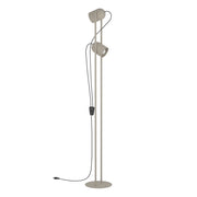 Piantane - Lampade Da Terra Moderno Tilston Acciaio Marrone 2 Luci E14 Ip20