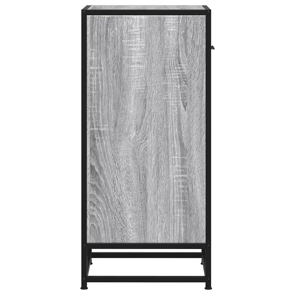 Credenza-Buffet-Armadio da cucina Grigio Sonoma 35,5x35x76 cm in Truciolato e Metallo 318808