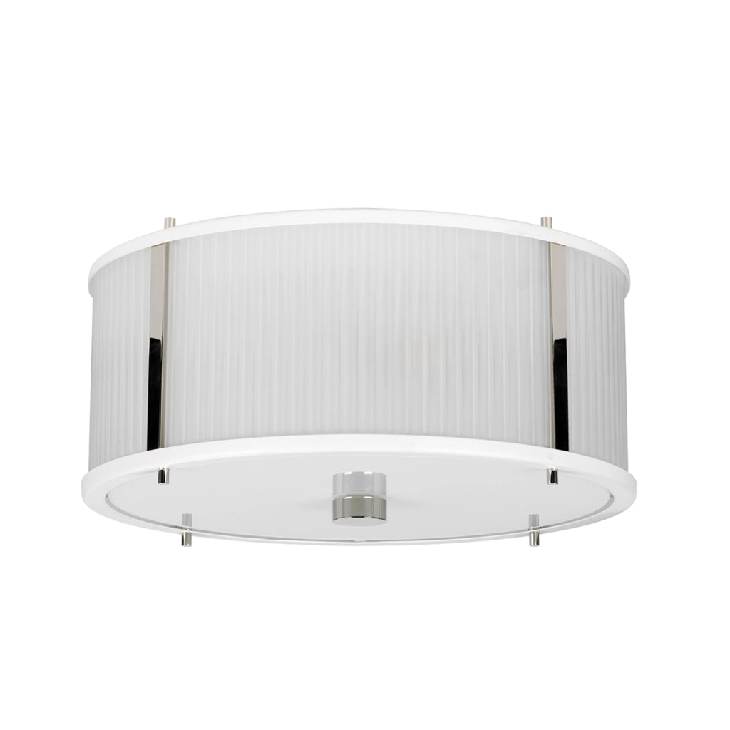 Lampada a sospensione Corona bianca nichel 3xE27 Ø40