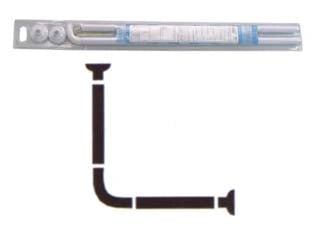 TELAIO REGGITENDA AD ANGOLO PER DOCCIA- - cm.80x80 - 1 blister AGLAIA