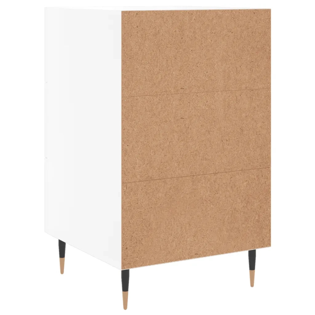 Comodino Bianco 40x40x66 cm in Legno Multistrato 827636