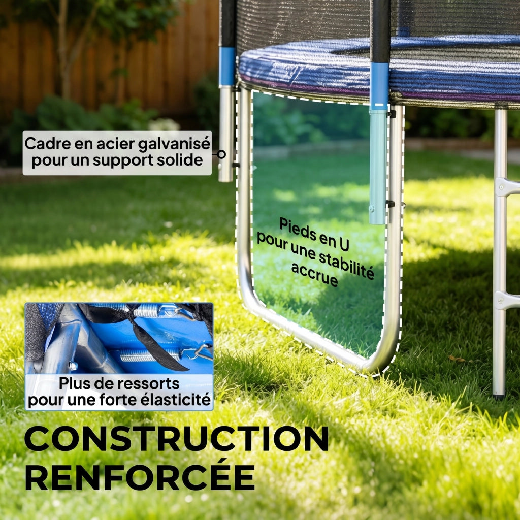 Trampolino da giardino con rete di sicurezza ¨C Minimal ¨C ?180 cm