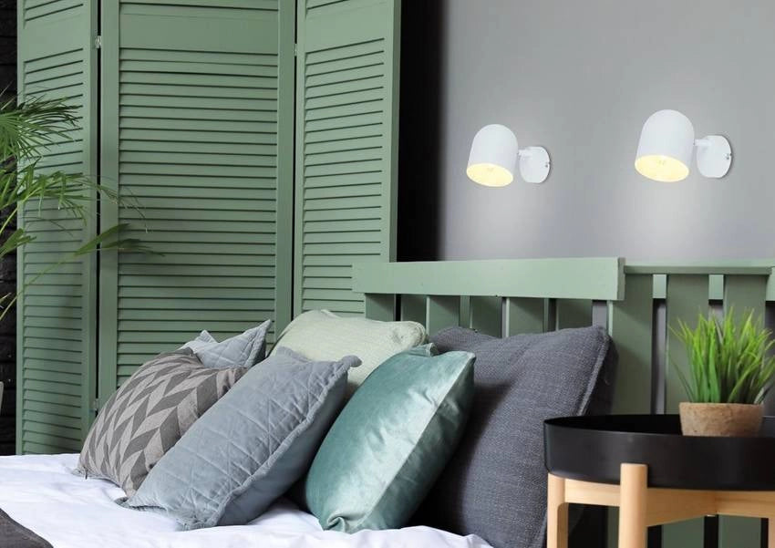 Applique Candellux Azuro 91-63243 bianca metallo E27 interni