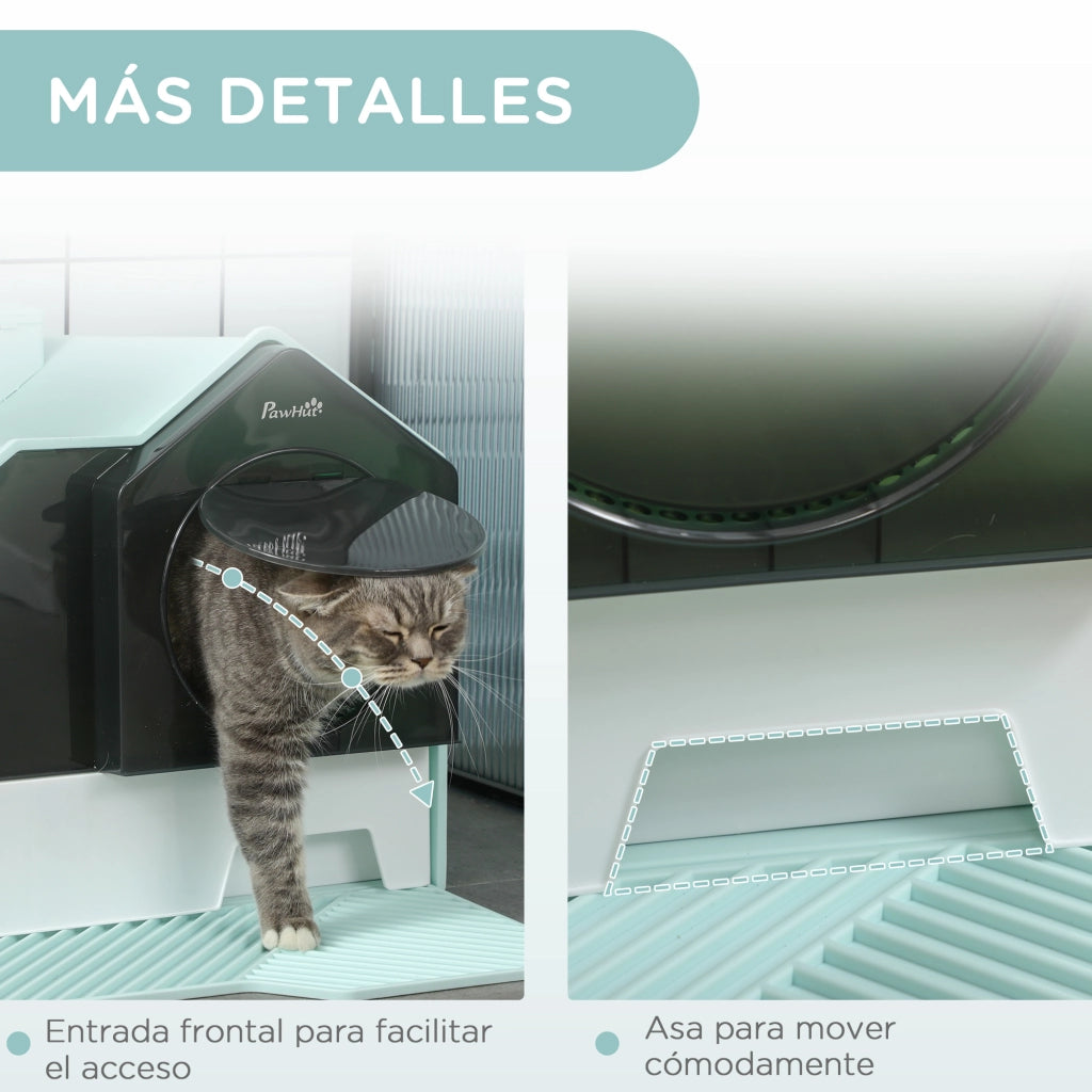 Casetta per Gatti con Vassoio Estraibile ¨C Minimal ¨C 47x45x42 cm Turchese