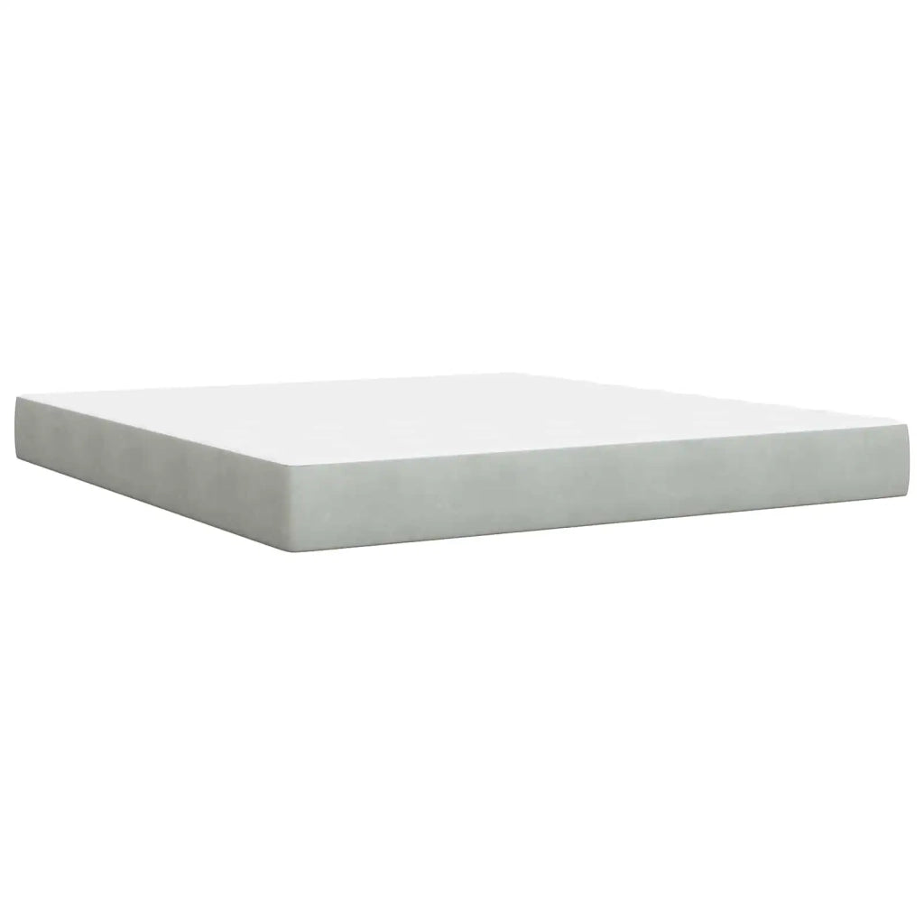 Letto box spring con materasso Grigio Chiaro 180 x 200 cm 3454655