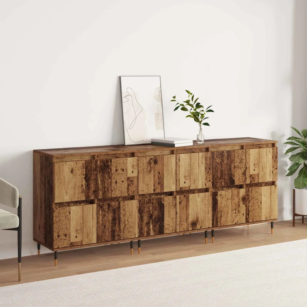 Armadio 3 pcs Legno vecchio 60 x 35 x 70 cm 3394509