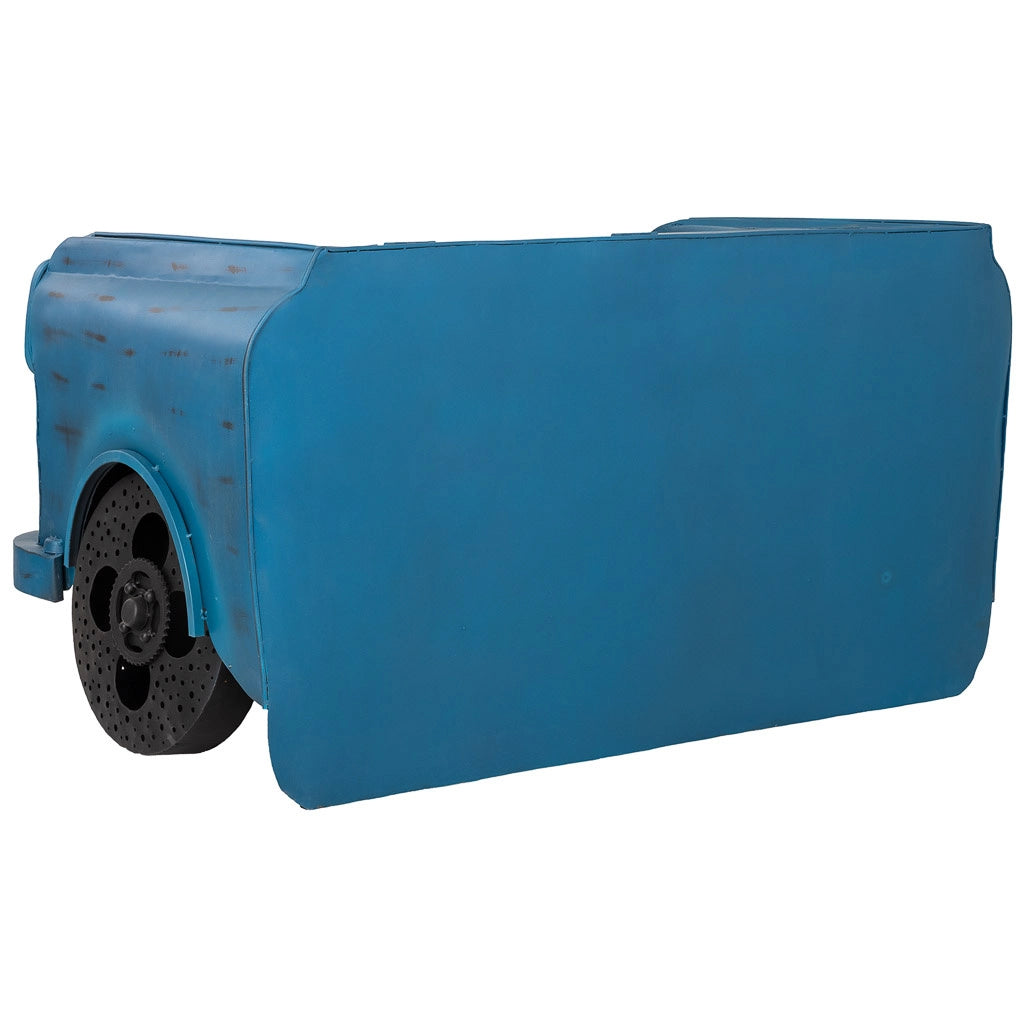 Baule portabottiglie blu 17x84x86,50
