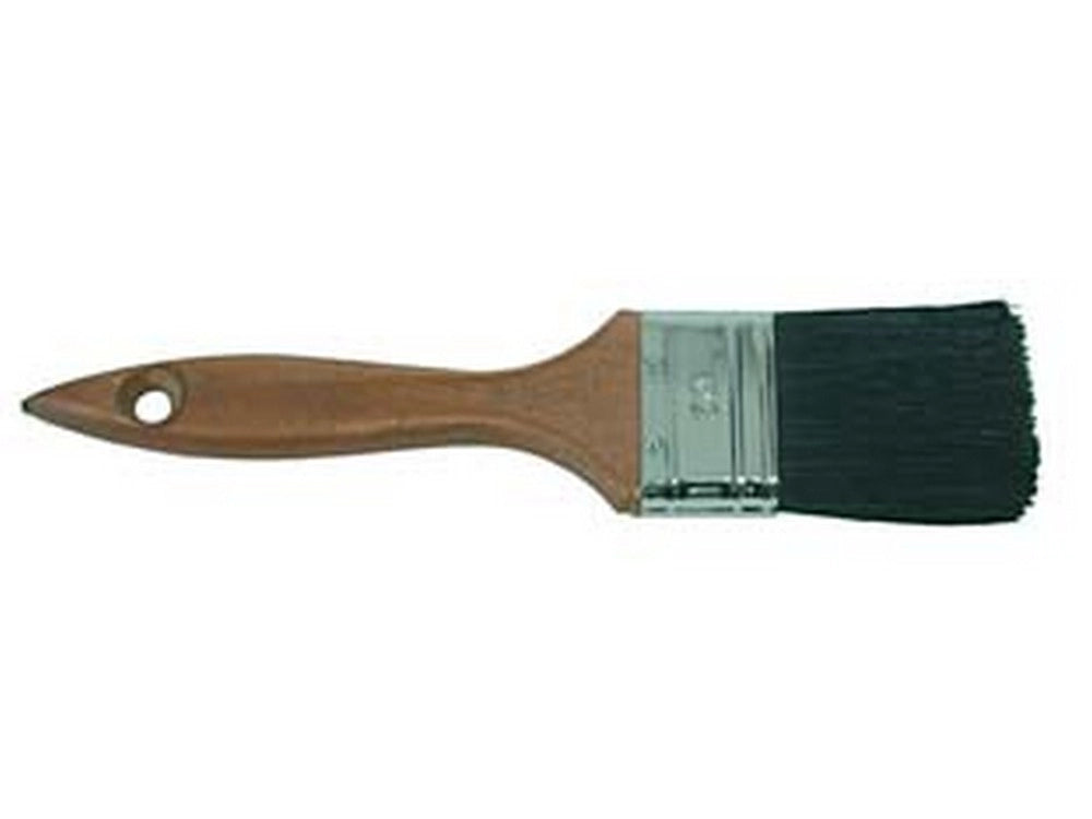 12pz pennellesse setola nera manico legno - mm.20x12x43 cod:ferx.fer158381