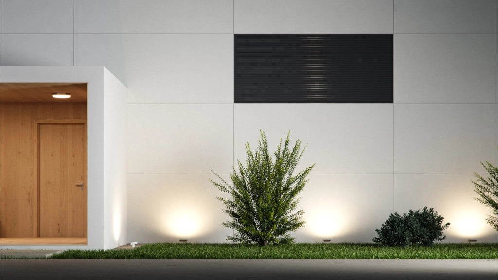 Sky Proiettore LED da Esterno 30W 115° con Tecnologia Switch Temperatura Colore Regolabile 3000K 4000K 5000K Bianco Opaco Design Professionale
