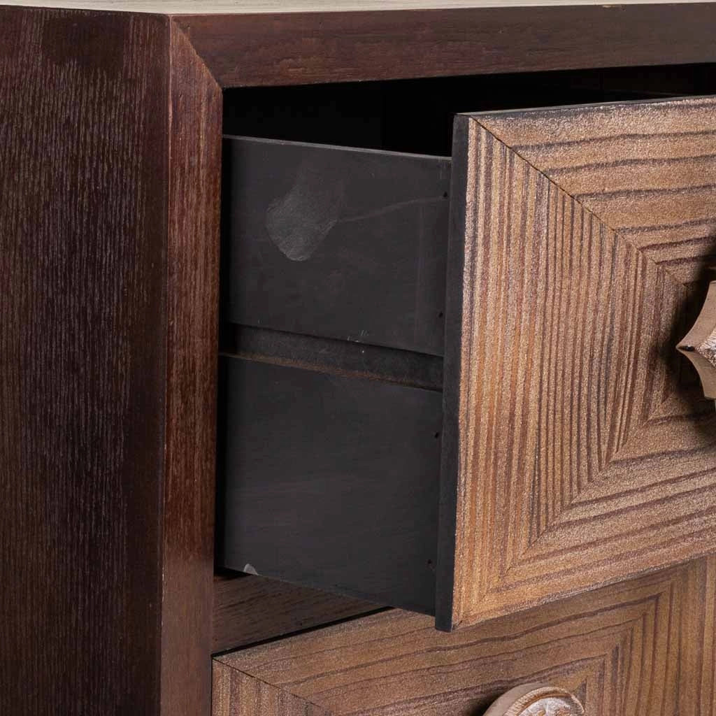 CassaSgabello in legno marrone 45x40x110h