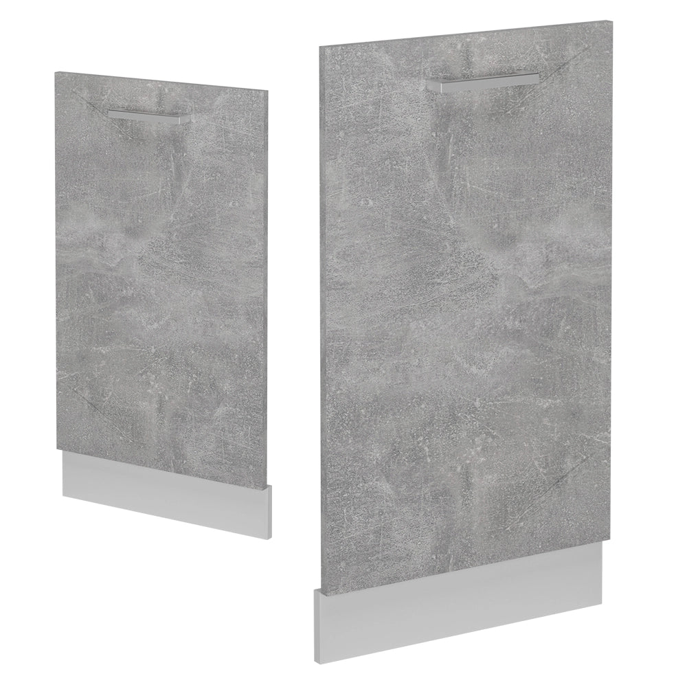 Pannello frontale R-Line Calcestruzzo/Bianco 45 cm, PL Marmo Vicco