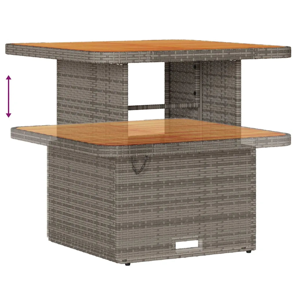 Set Divano da Giardino 9 pcs Grigio Poly Rattan 3361958