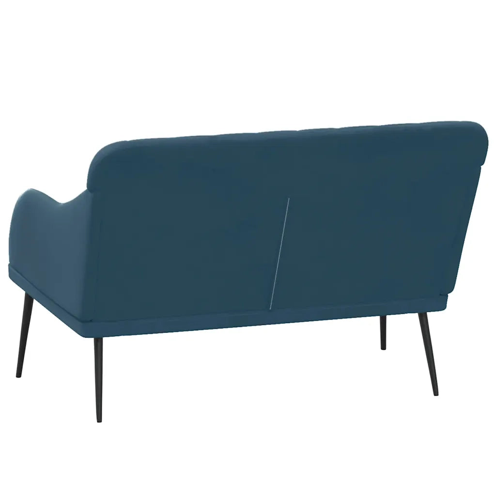 Panca-Sgabello Blu 110x76x80 cm in Velluto 215708