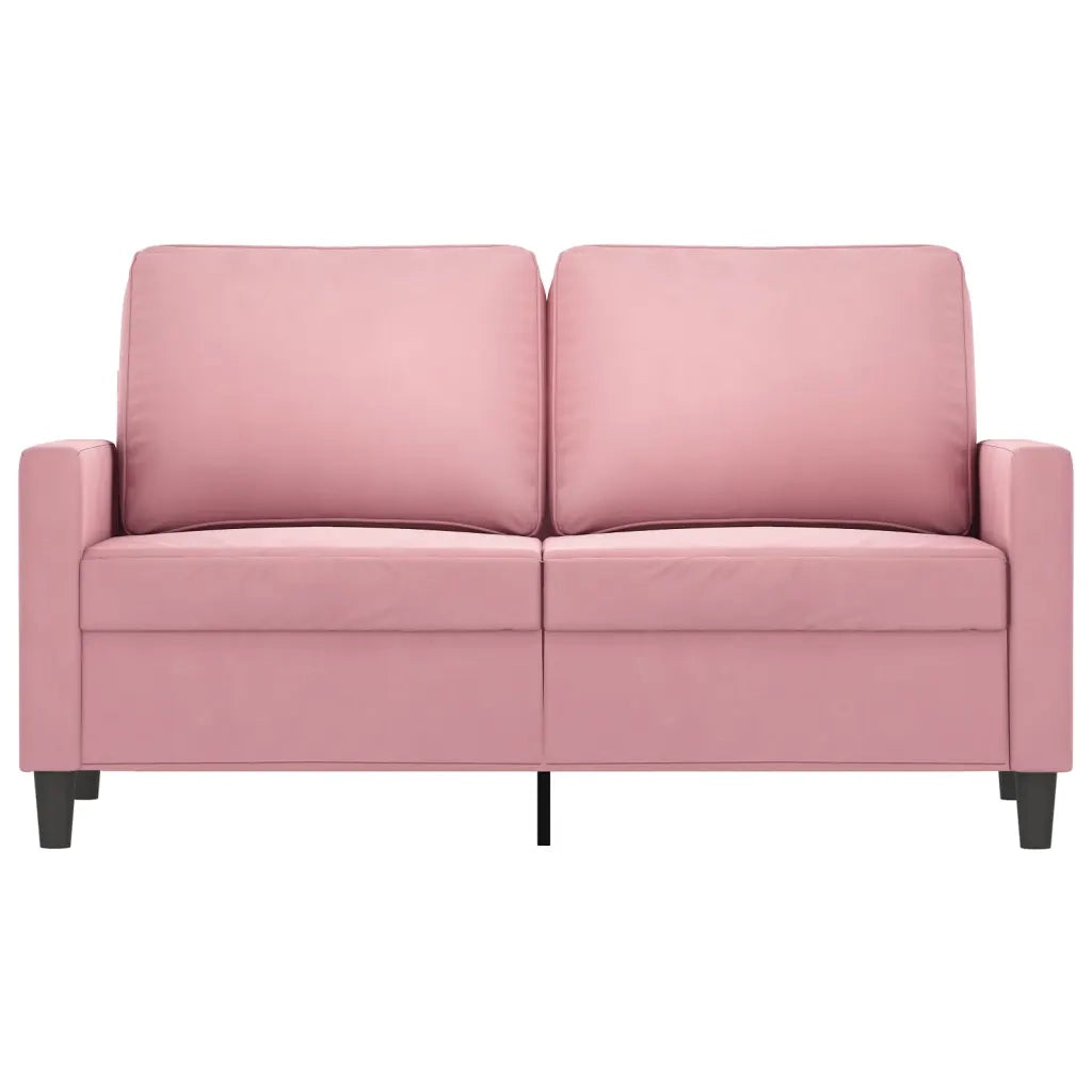 Divano a 2 Posti-Sofa 2 Posti Rosa 120 cm in Velluto 399156