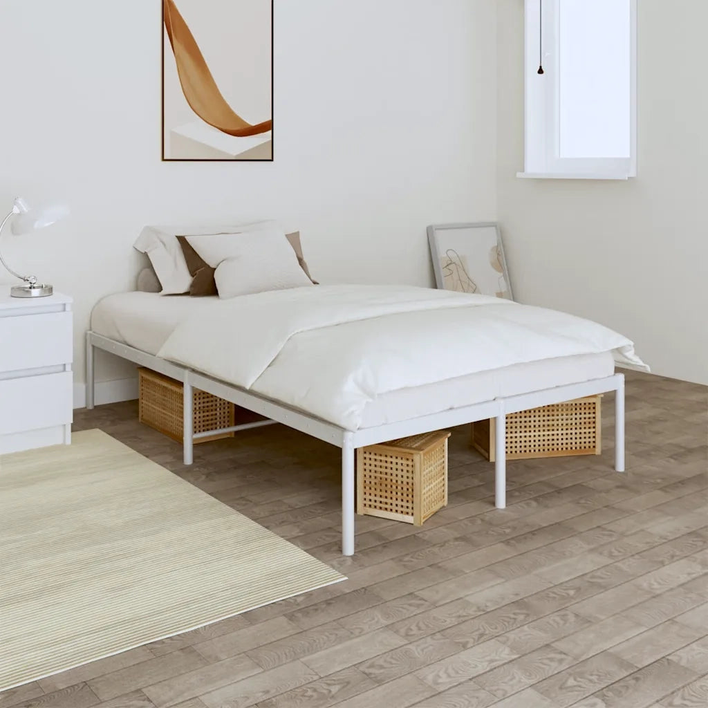 Giroletto-Struttura Letto in Metallo Bianco 120x190 cm 531429