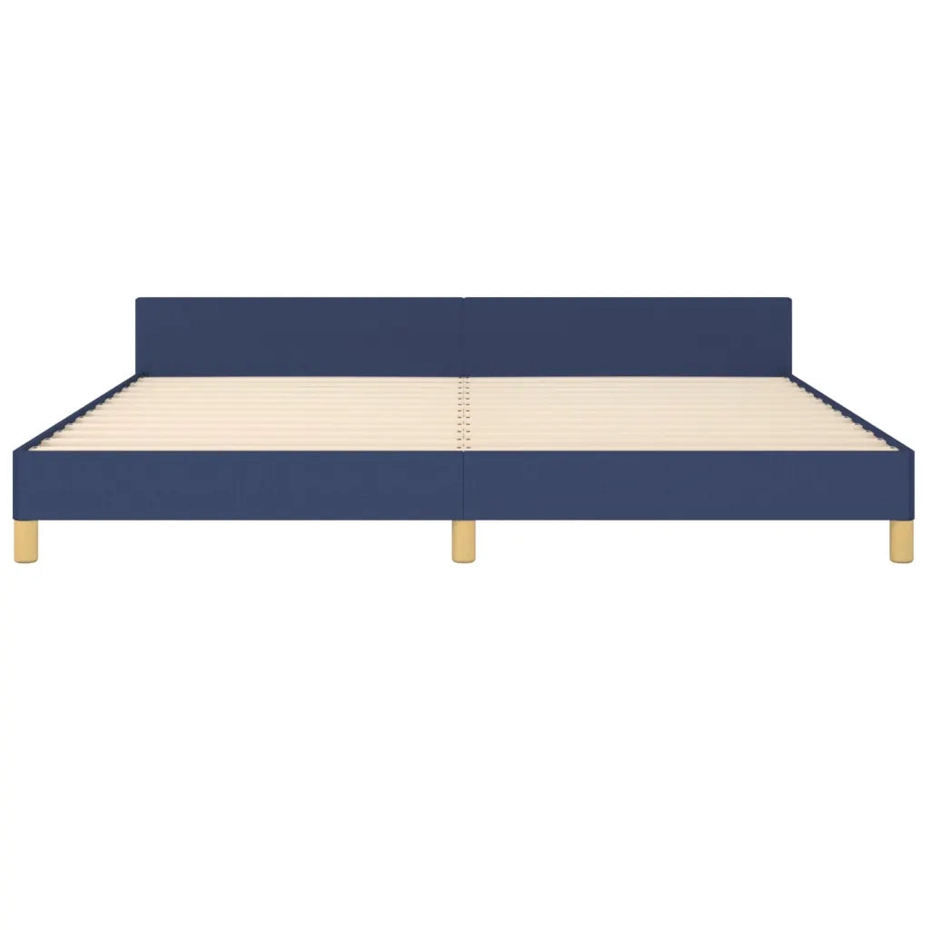 Giroletto senza Materasso Blu 200x200 cm in Tessuto
