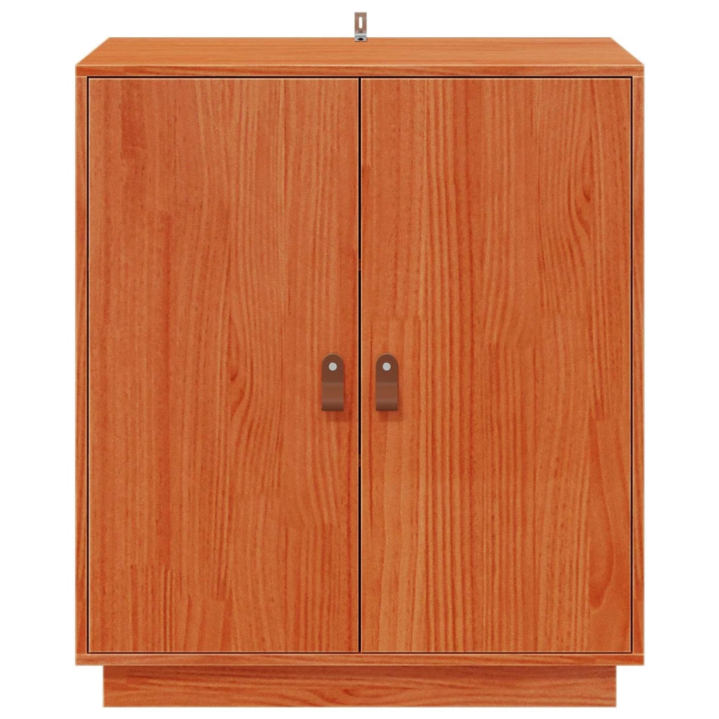 Credenza | Madia | Buffet da pranzo | Armadio da pranzo Marrone Cera 65,5 x 40 x 75 cm Legno di pino massiccio