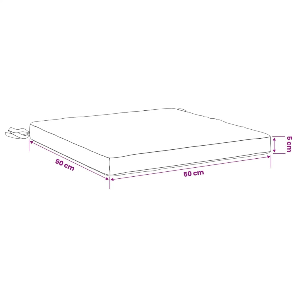 Cuscini per Sedia in 4 Pezzi SOEST 4 pz 100% Poliestere 944539