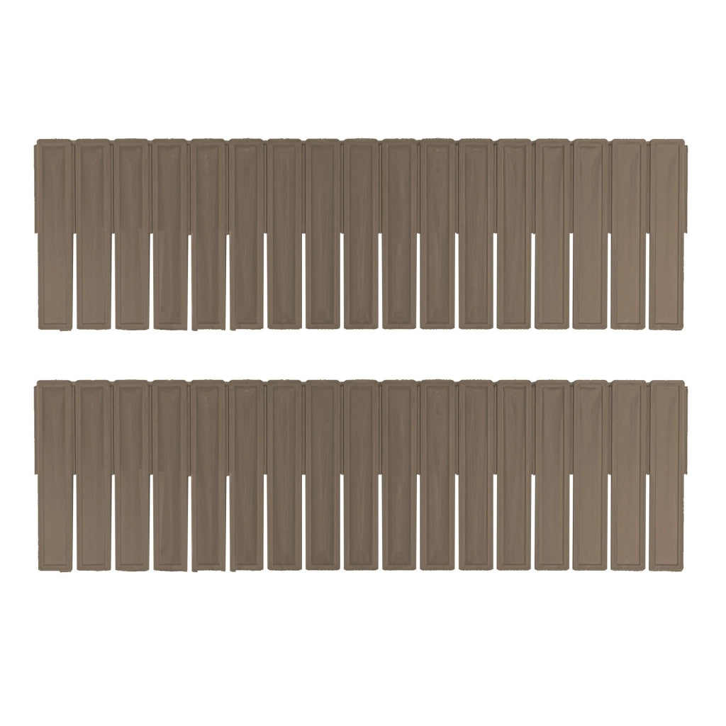 Set 2 Divisori Organizer 130x435mm Componibili per Cassetti in Plastica Verde