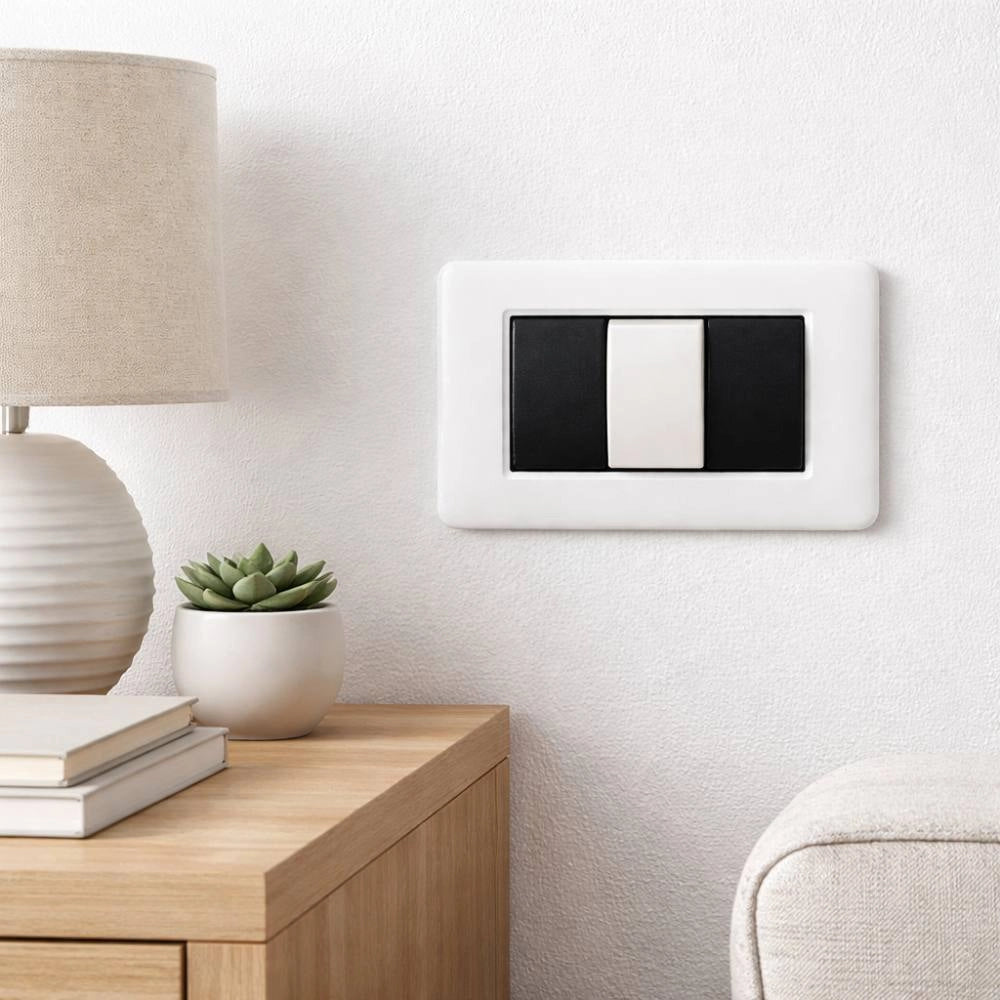 Biesse interruttore unipolare illuminabile 16ax compatibile bticino matix