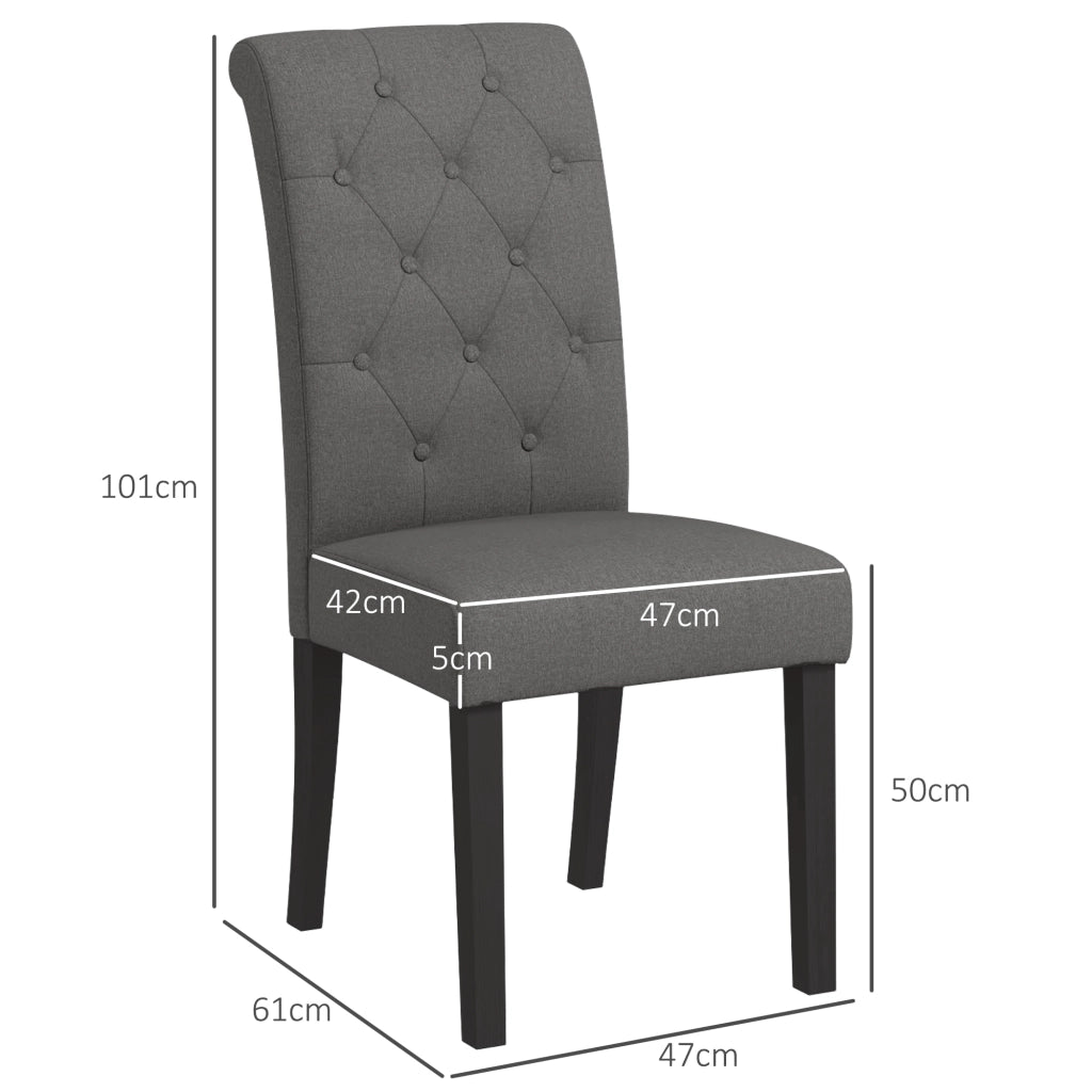 Sedia da pranzo ¨C Minimal ¨C grigio scuro legno 47x61x101 cm