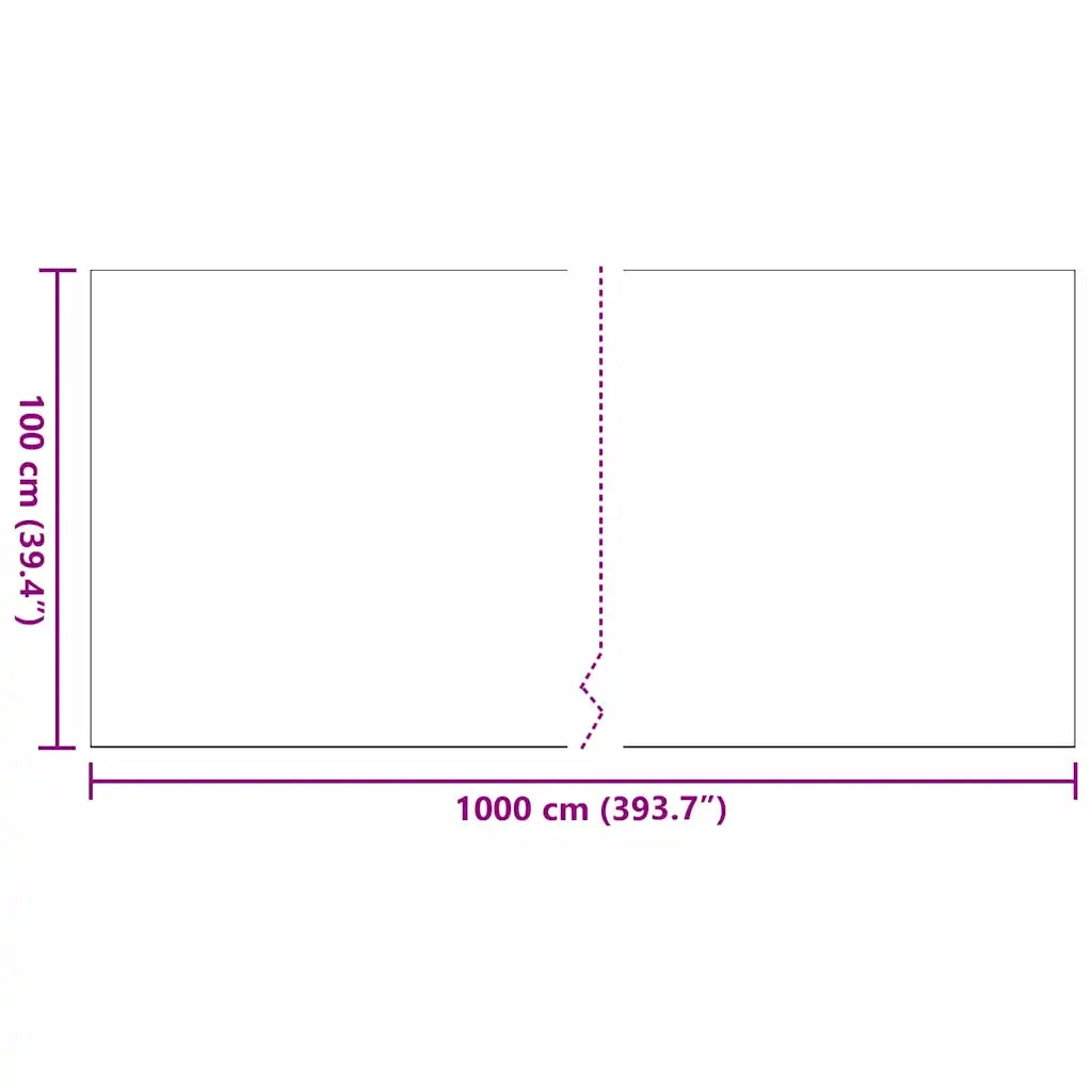 Erba artificiale 1000 x 100 x 3 cm PP e PE 42006438