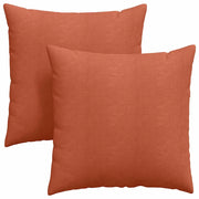 Cuscini da Divano 2 pz | Cuscini per sedie Rosso Arancio 60 x 60 cm