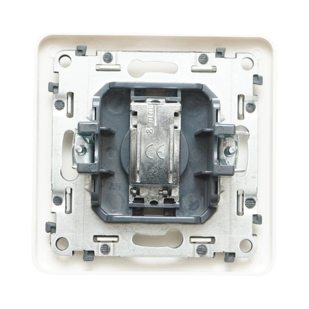 Presa TV da incasso bianca PC 80x80mm