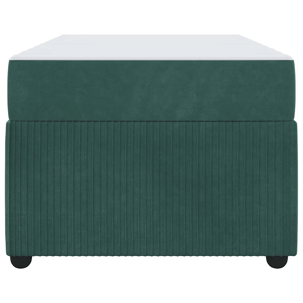 Struttura del letto-Giroletto Verde Scuro 90 x 190 cm Tessuto 304127