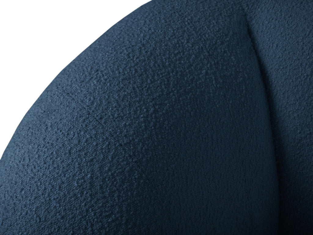 Cosmopolitan Design - Divano "Essen" 3 posti in bouclé blu scuro 
