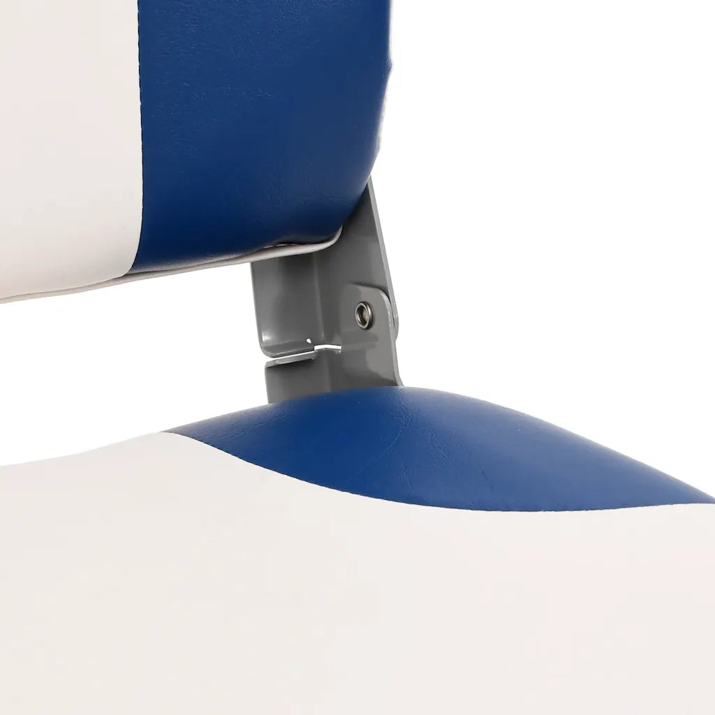 Sedile pieghevole per barca 1 set Blu e Bianco 41x36x48 cm 3284284
