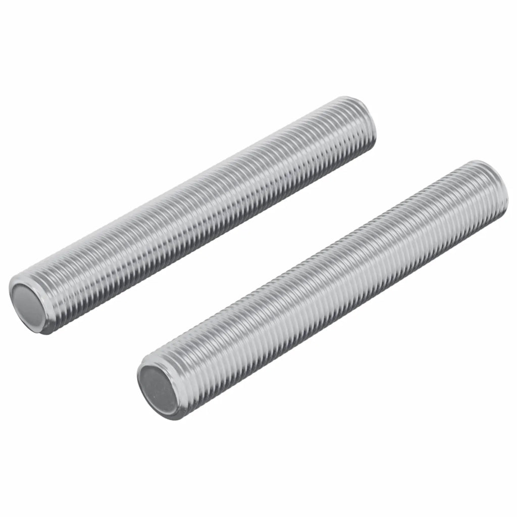 Asta Filettata 2 pcs Argento 8 x 55 mm Acciaio 864442