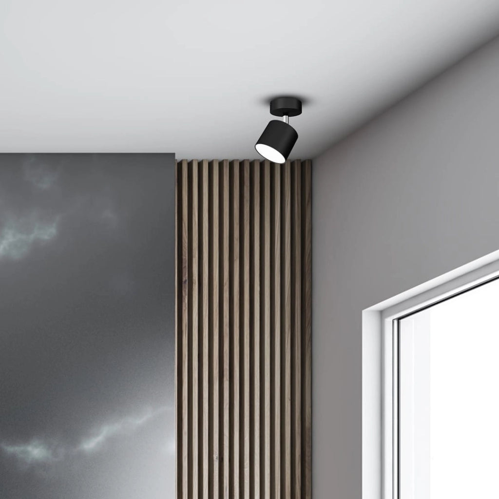 Faretto parete/soffitto Dixie 1xGX53 20W nero Milagro