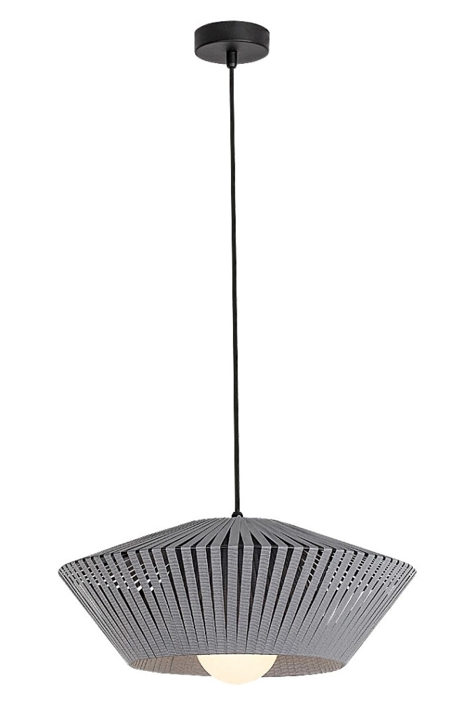 Lampada a sospensione vintage Revan grigia Ø40 E27 Rabalux