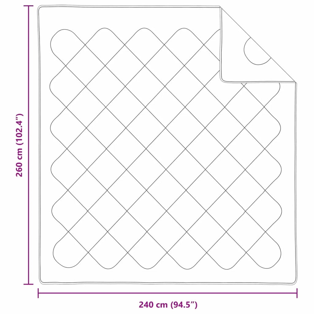 Duvet Estivo con cuscino 3 pcs Bianco Microfibra 3377334