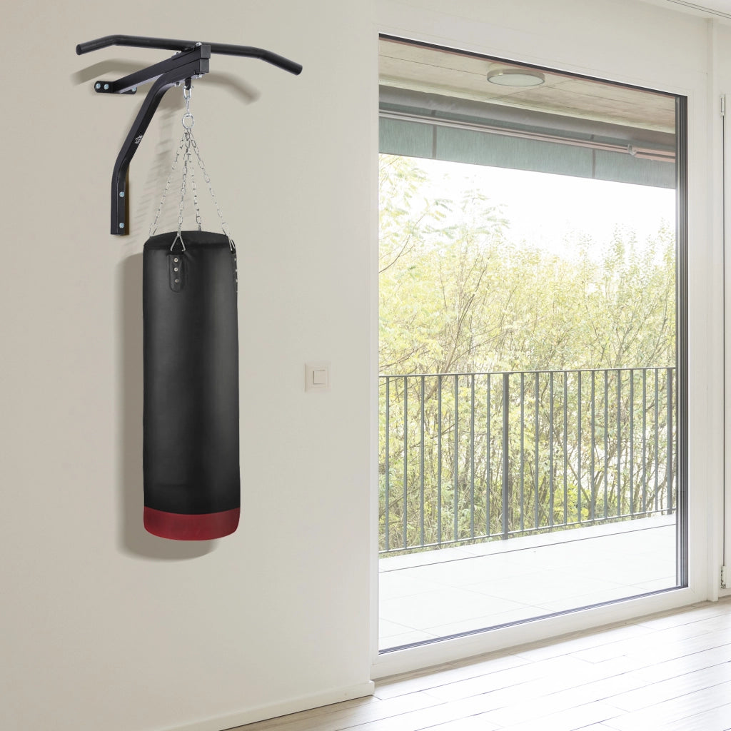 Barra per trazioni e supporto sacco da boxe ¨C Minimal ¨C Nero 93x47x51 cm