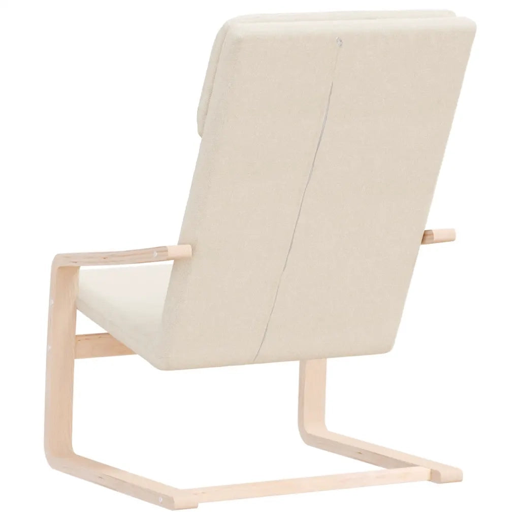 Poltrona | Sedia Relax Crema in Tessuto